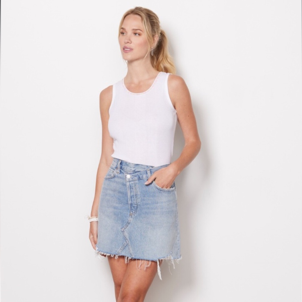 Agolde criss cross skirt